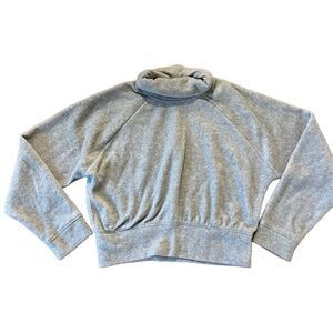 Old navy fleece cowl neck cropped sweater girls size xl 14-16